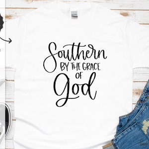 Arquivo SVG do Sul pela Graça de Deus - Arquivo de corte de silhueta - SVG escrito à mão - Download instantâneo para Cricut - Download de silhueta