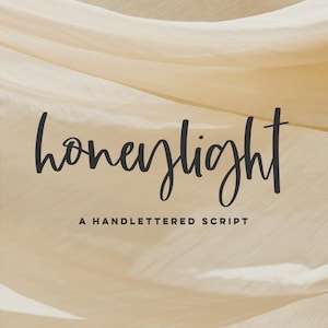 Honeylight Script Font: Modern Handwritten Signature Style