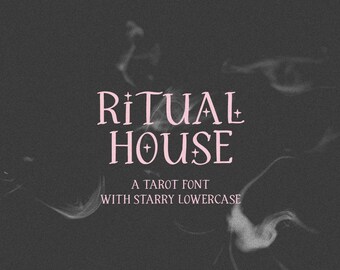 Ritual House Serif Font: Modern Tarot Font for Cricut & Procreate, Halloween Fonts