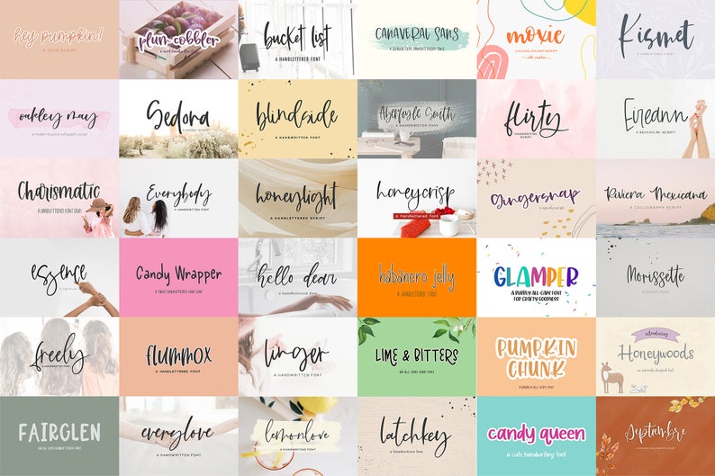 Handlettered Font Bundle: 360+ Rustic, Calligraphy, & Cricut Fonts, Goodnotes Fonts image 7