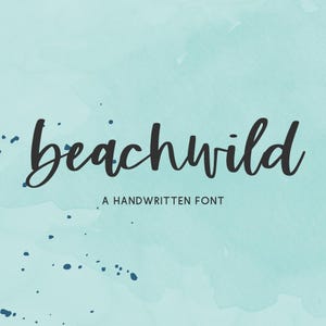 Beachwild Script Font: Modern Calligraphy for Cricut & Procreate