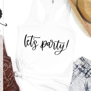 Laten we partij SVG-bestand - Cricut SVG - Cricut bestand - Cricut downloaden - silhouet bestand - viering Svg - vakantie Svg - Party Time Svg
