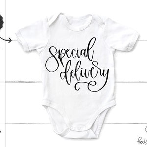 Entrega especial SVG - Onesie SVG - Novo bebê SVG - Família Svg - Camisa fofa de bebê - Download instantâneo Cricut - Cricut Svg