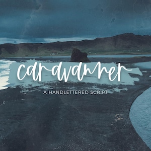 Caravanner Script Font: Modern Handwritten Calligraphy
