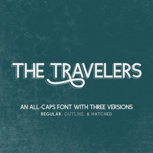 The Travelers Sans Serif Font: Clean Modern Fonts for Cricut & Procreate