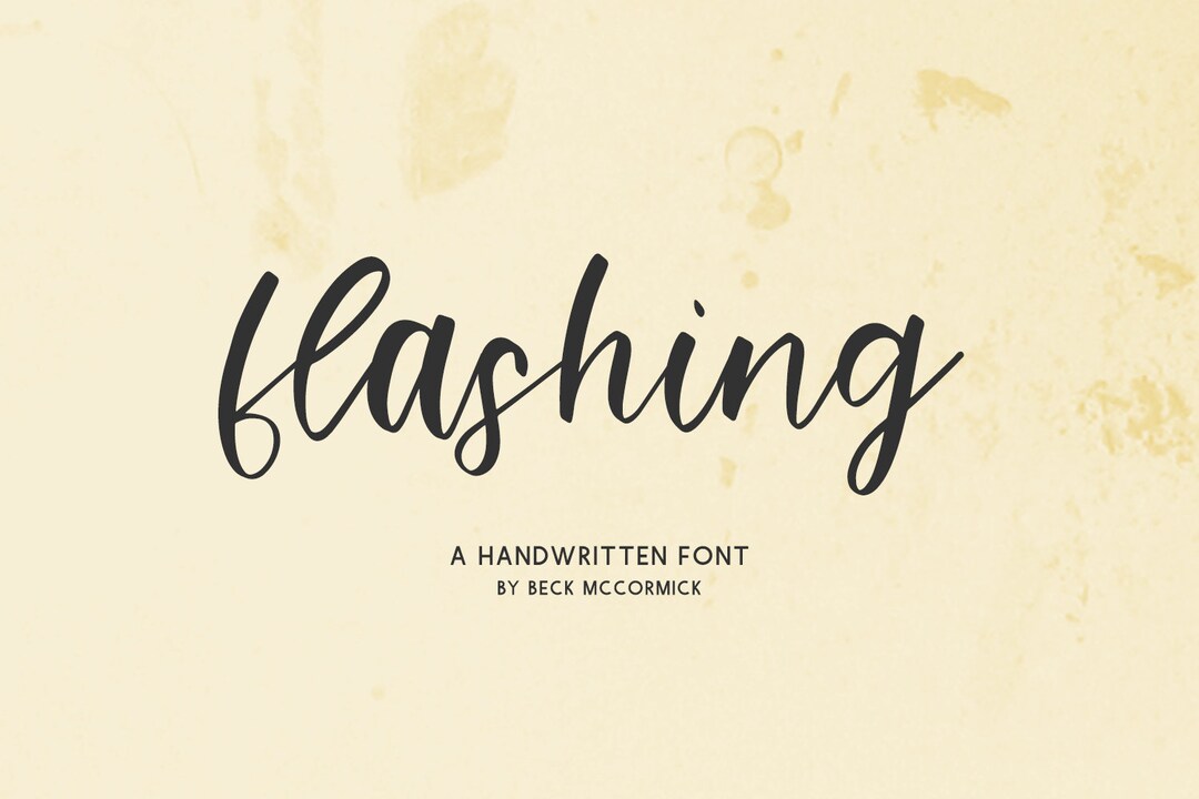 Flashing Script Font Modern Script Font, Cricut Fonts, Procreate Fonts ...