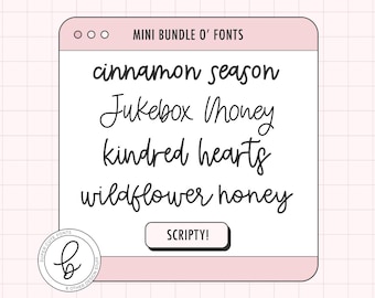 Cursive Font Bundle: Schreibschrift