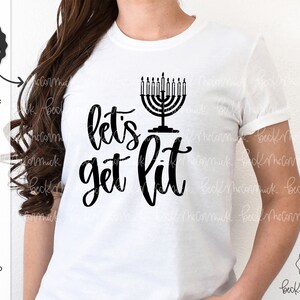 Let's Get Lit SVG - fichier Cricut - téléchargement immédiat Cricut - téléchargement immédiat Silhouette - Hanoucca SVG - vacances SVG - Menorah Svg