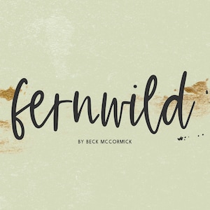 Fuente Fernwild Script: fuente moderna de escritura a mano para Cricut y Procreate