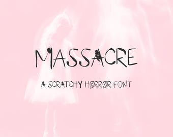 Massacre Horror Font: Halloween Fonts
