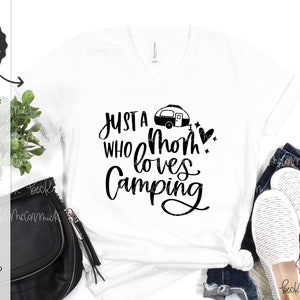 Sólo una mamá que ama acampar SVG archivo - verano svg - camping svg - divertido svg - Cricut SVG - archivo SVG - Teardrop Camper svg - lindo svg