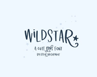 Wildstar フォント - かわいいフォント、風変わりなフォント、手書きのスクリプト フォント、Cricut フォント、Procreate フォント、Goodnotes フォント、手書きフォント、ロゴ フォント