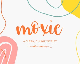 Moxie Modern Script Font: Calligraphy with Swashes