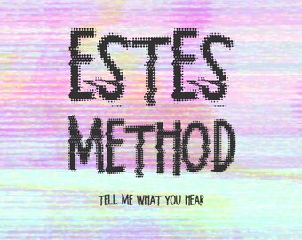 Estes Method Display Font: Static Font, Halloween Fonts