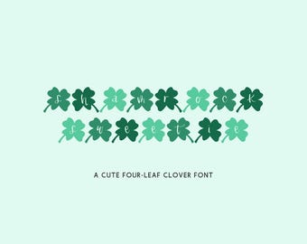 Shamrock Sweetie Font: St. Patrick's Day Celtic Font