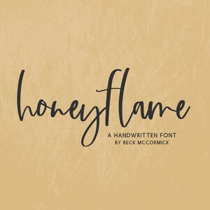 Fuente Honeyflame Script: fuente moderna de escritura a mano