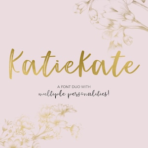 Font Katiekate Script: font calligrafico moderno per Cricut e Procreate