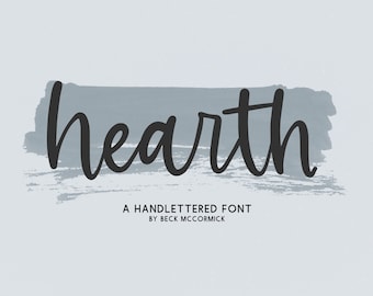 Hearth Script Font: Modern Handwritten Font
