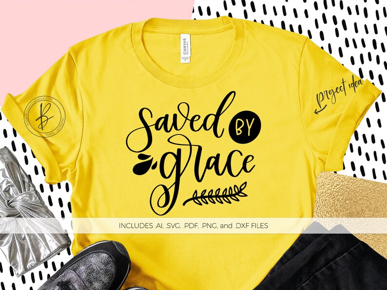 Download Saved by Grace SVG Silhouette File Instant Download Cricut ...