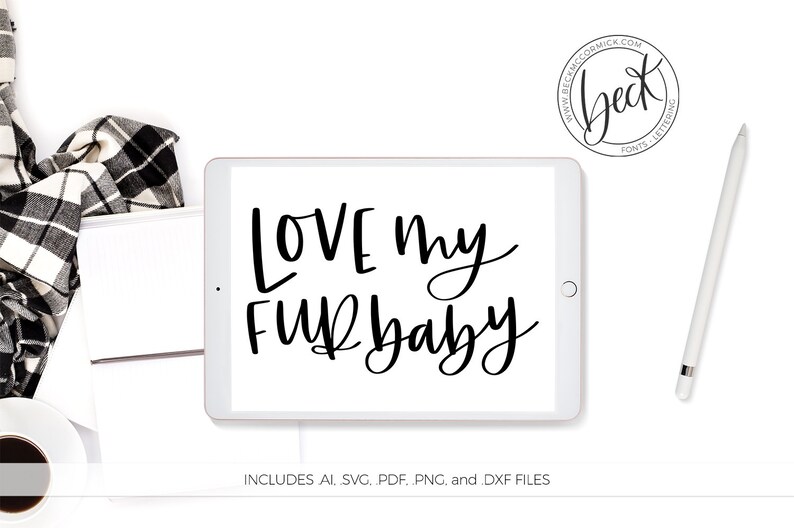 Love My Fur Baby Svg Dog Mom Silhouette Cut File Etsy