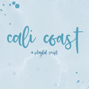 Police Cali Coast - calligraphie moderne, police manuscrite, polices pour Cricut, police Procreate, lettrage, police d'écriture manuscrite, polices de logo