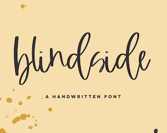Blindside Font: Modern Script Font for Cricut & Procreate