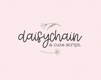Daisychain Schreibschrift: Moderne Kalligraphie, Cricut & Procreate Schriftart