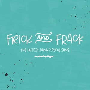 Fuente Frick and Frack Sans - Fuente divertida para bolígrafo
