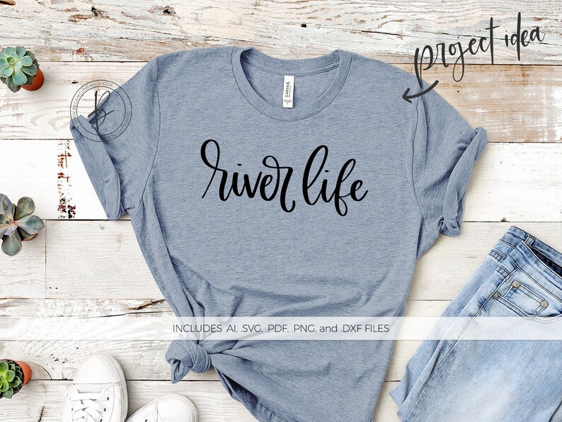 Download River Life SVG File Silhouette Cut File Instant Download ...