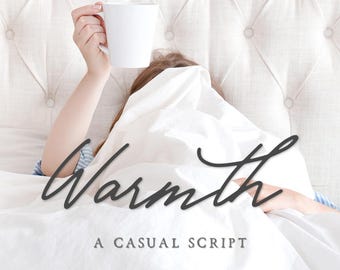 Warmth Casual Script Font: Modern Handwriting Font