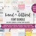 Handlettered Font Bundle - Rustic Font - Farmhouse Font - Calligraphy Font - Cursive Font - Cricut Font - Commercial Use Font - Design Space