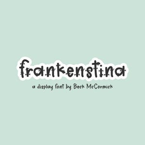 Frankenstinaフォント - フランケンシュタインフォント - モンスターフォント、Cricutフォント、Procreateフォント、子供フォント、ハロウィンフォント、不気味なフォント、怖いフォント