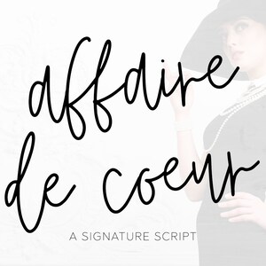 Affaire de Coeur Font: Handwritten Script for Cricut & Procreate