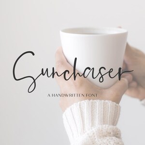 Sunchaser Script Font: Modern Handwritten Calligraphy