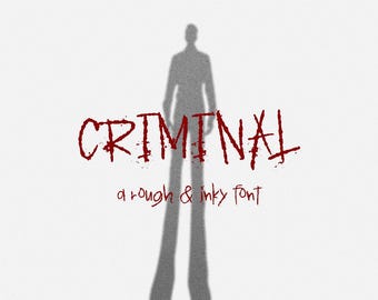 Criminal Display Font: Halloween Fonts, Scary Font