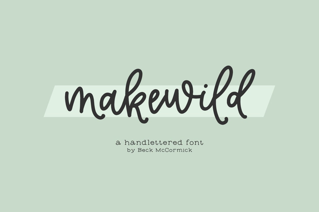 Makewild Script Font Modern Calligraphy, Procreate Fonts, Handwritten ...