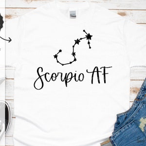 Schorpioen SVG - Dierenriem SVG - Sterrenbeeld Svg - Instant Download Cricut - Cricut Svg - Astrologie Svg - Verjaardag Svg - Horoscoop Svg