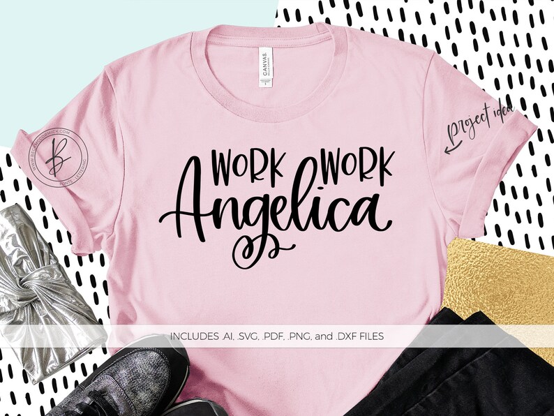Download Work Work Angelica SVG File Hamilton SVG Hand-lettered SVG | Etsy