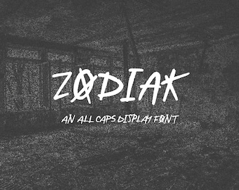 Zodiak Display Font: Halloween Fonts, Messy Font