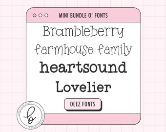 Farmhouse Serif Font Bundle: Crafty Rustikale Schriftarten