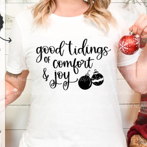 Buenas noticias de comodidad y alegría SVG - Navidad SVG - Archivo Cricut - Descarga Cricut - Archivo Silueta - Cricut SVG