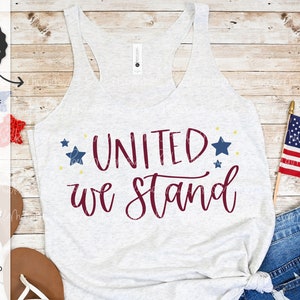 United We Stand SVG - Amerika SVG - vierter Juli SVG - Silhouette Schnitt Datei - Sofortiger Download Cricut - Cricut SVG - USA svg