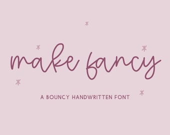 Make Fancy Script Font: Modern Calligraphy, Cricut & Procreate Font