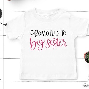 Befördert zu große Schwester SVG - Neues Baby SVG - Familie SVG - Süßes Kind Shirt - Sofortiger Download Cricut - Cricut SVG - Cricut Datei - Geschwister SVG