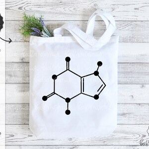 Chocolat SVG - SVG de structure moléculaire - Science Svg - téléchargement immédiat Cricut - Cricut Svg - chocolat molécule Svg