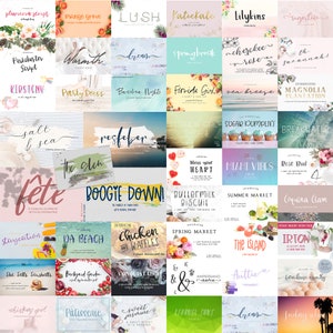 Handlettered Font Bundle: 360+ Rustic, Calligraphy, & Cricut Fonts, Goodnotes Fonts image 10