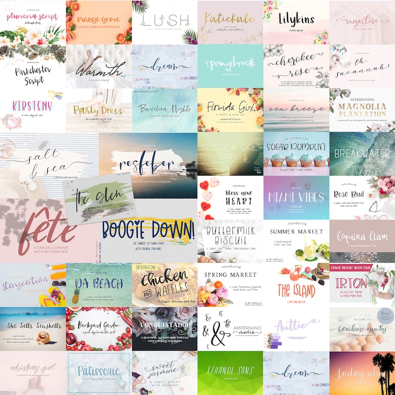 Handlettered Font Bundle: 360+ Rustic, Calligraphy, & Cricut Fonts, Goodnotes Fonts image 10