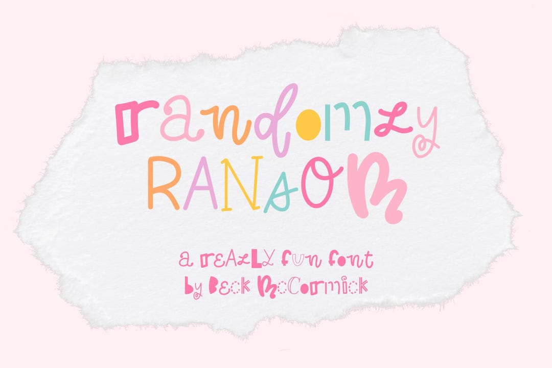 Ransom Note Font: Handwritten Crafting Font - Etsy