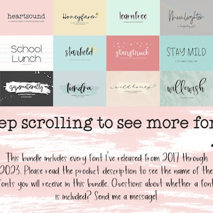 Handlettered Font Bundle: 360+ Rustic, Calligraphy, & Cricut Fonts, Goodnotes Fonts image 2