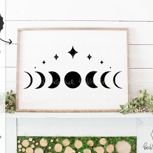 Maan SVG - Cricut SVG - silhouet SVG - Cricut bestand - Cricut downloaden - Svg-bestanden - fasen van de maan Svg - maanstanden Svg - maan Svg